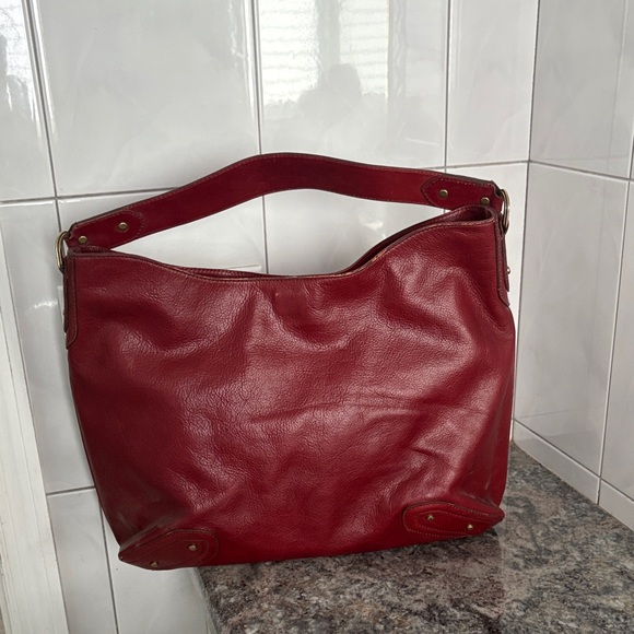 Cole Haan Red Leather Shoulder Bag - Picture 2 of 3